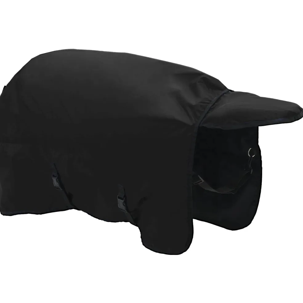 vidaXL Paardendeken Volledig Zwart 75 cm Polyester