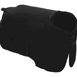vidaXL Paardendeken Volledig Zwart 75 cm Polyester