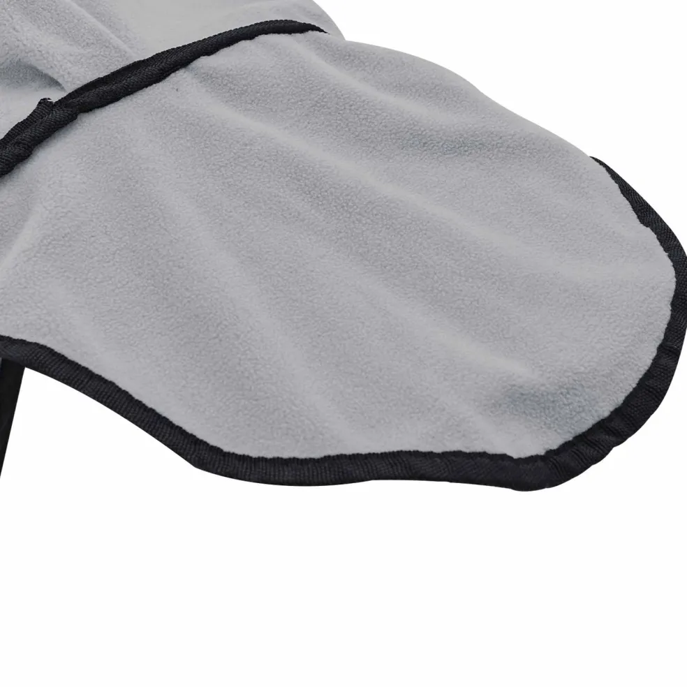 vidaXL Paardendeken Volledig Lichtgrijs en Roze 75 cm Polyester Fleece