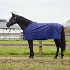 vidaXL Paardendeken Volle Marineblauw 165 cm Polyester