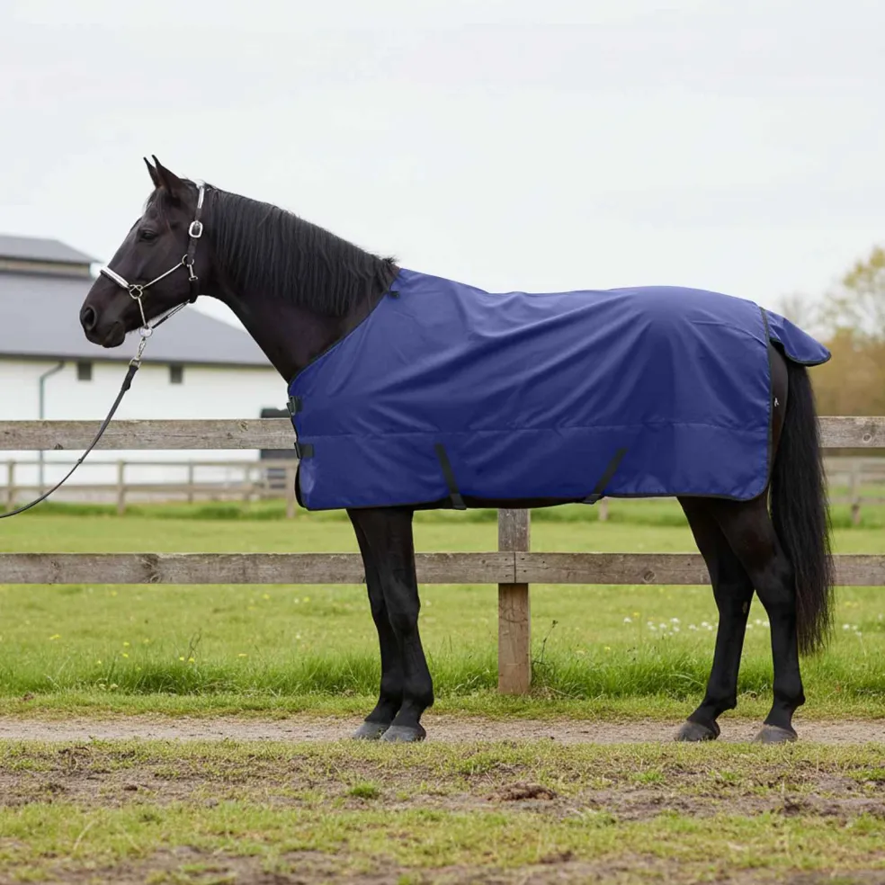 vidaXL Paardendeken Volle Marineblauw 165 cm Polyester