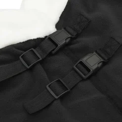 vidaXL Paardendeken Zwart 75 cm Polar fleece