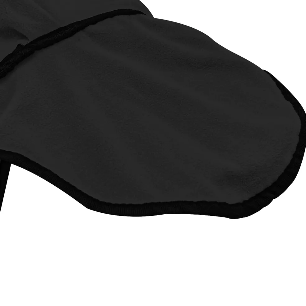 vidaXL Paardendeken Zwart 75 cm Polar fleece