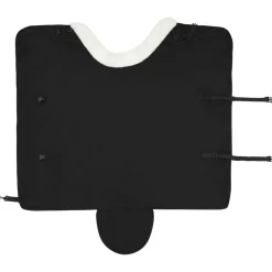 vidaXL Paardendeken Zwart 75 cm Polar fleece