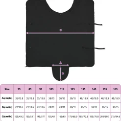 vidaXL Paardendeken Zwart 75 cm Polyester Fleece