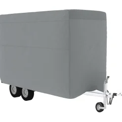 vidaXL Paardentrailerhoes 334x148x230 cm vliesvlies grijs