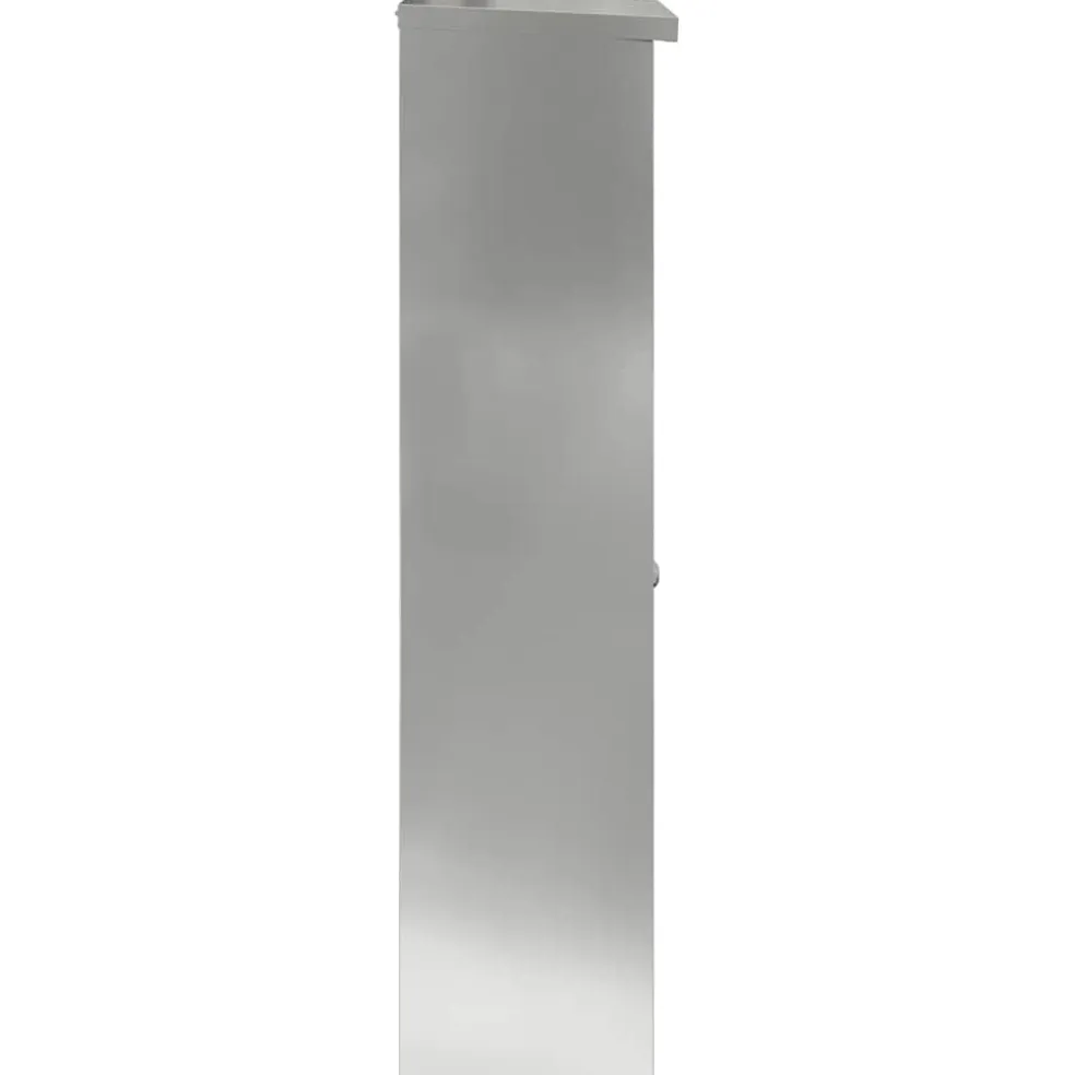 vidaXL Pakket inwerp box met opslag Zwart 44,5 x 29 x 110,5 cm