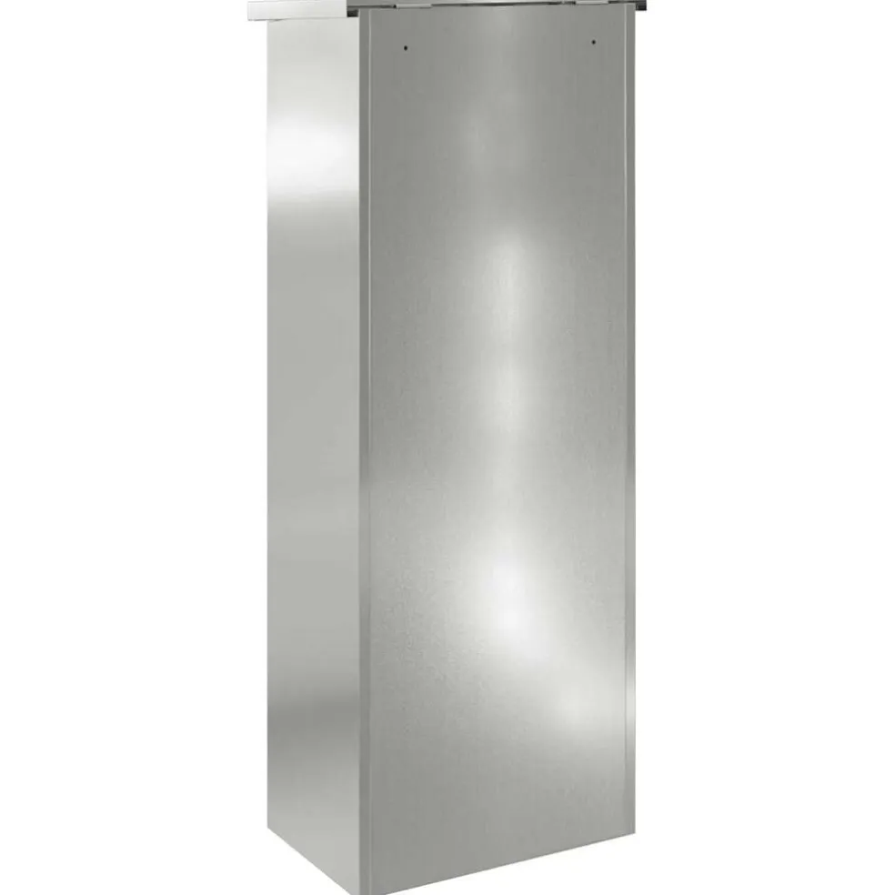 vidaXL Pakket inwerp box met opslag Zwart 44,5 x 29 x 110,5 cm
