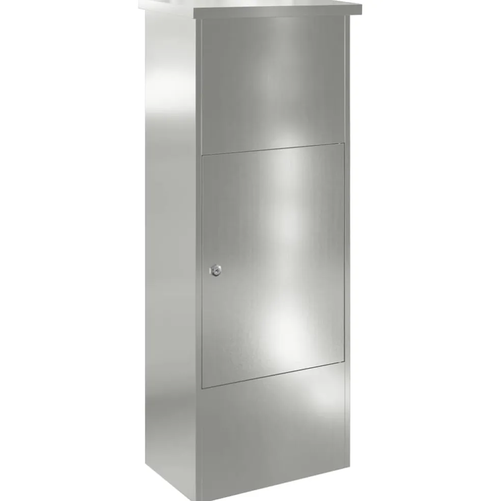 vidaXL Pakket inwerp box met opslag Zwart 44,5 x 29 x 110,5 cm