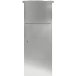 vidaXL Pakket inwerp box met opslag Zwart 44,5 x 29 x 110,5 cm