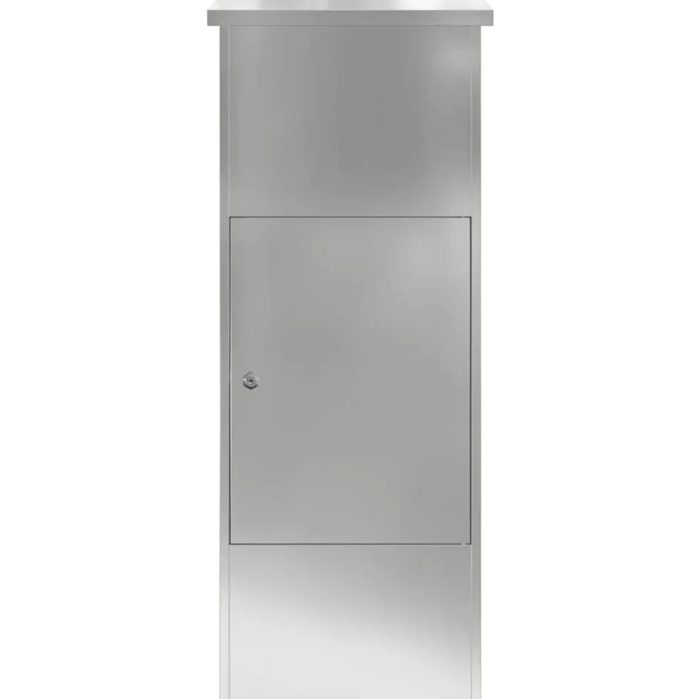 vidaXL Pakket inwerp box met opslag Zwart 44,5 x 29 x 110,5 cm