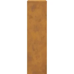 vidaXL Pakket inwerp box met slot Roestig 44 x 22 x 82 cm Cortenstaal