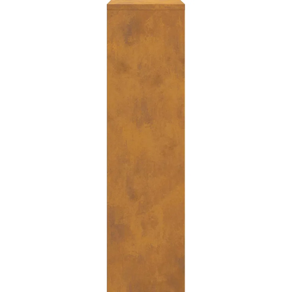 vidaXL Pakket inwerp box met slot Roestig 44 x 22 x 82 cm Cortenstaal
