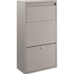 vidaXL Pakket inwerp box met slot Roestig 44 x 22 x 82 cm Cortenstaal