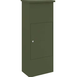 vidaXL Pakket inwerp box Olijfgroen 44,5 x 29 x 110,5 cm Staal