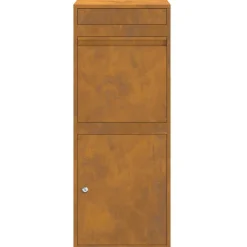 vidaXL Pakket inwerp box Roestkleurig 41 x 38 x 103 cm weervast staal
