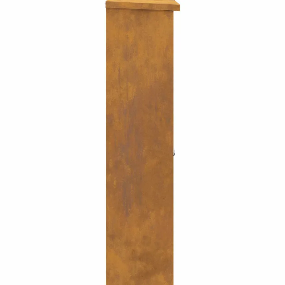 vidaXL Pakket inwerp box Roestig 44,5 x 29 x 110,5 cm weervast staal