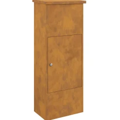 vidaXL Pakket inwerp box Roestig 44,5 x 29 x 110,5 cm weervast staal