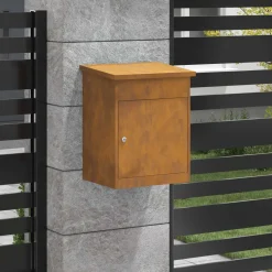 vidaXL Pakket inwerp box Roestig 47,5 x 38 x 59 cm weervast staal