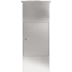 vidaXL Pakket inwerp box Zilver 44,5 x 29 x 110,5 cm Roestvrij staal
