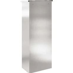 vidaXL Pakket inwerp box Zilver 44,5 x 29 x 110,5 cm Roestvrij staal