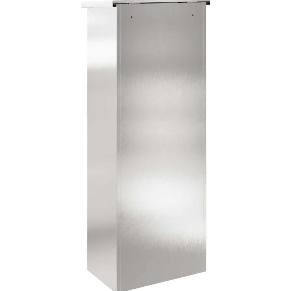 vidaXL Pakket inwerp box Zilver 44,5 x 29 x 110,5 cm Roestvrij staal