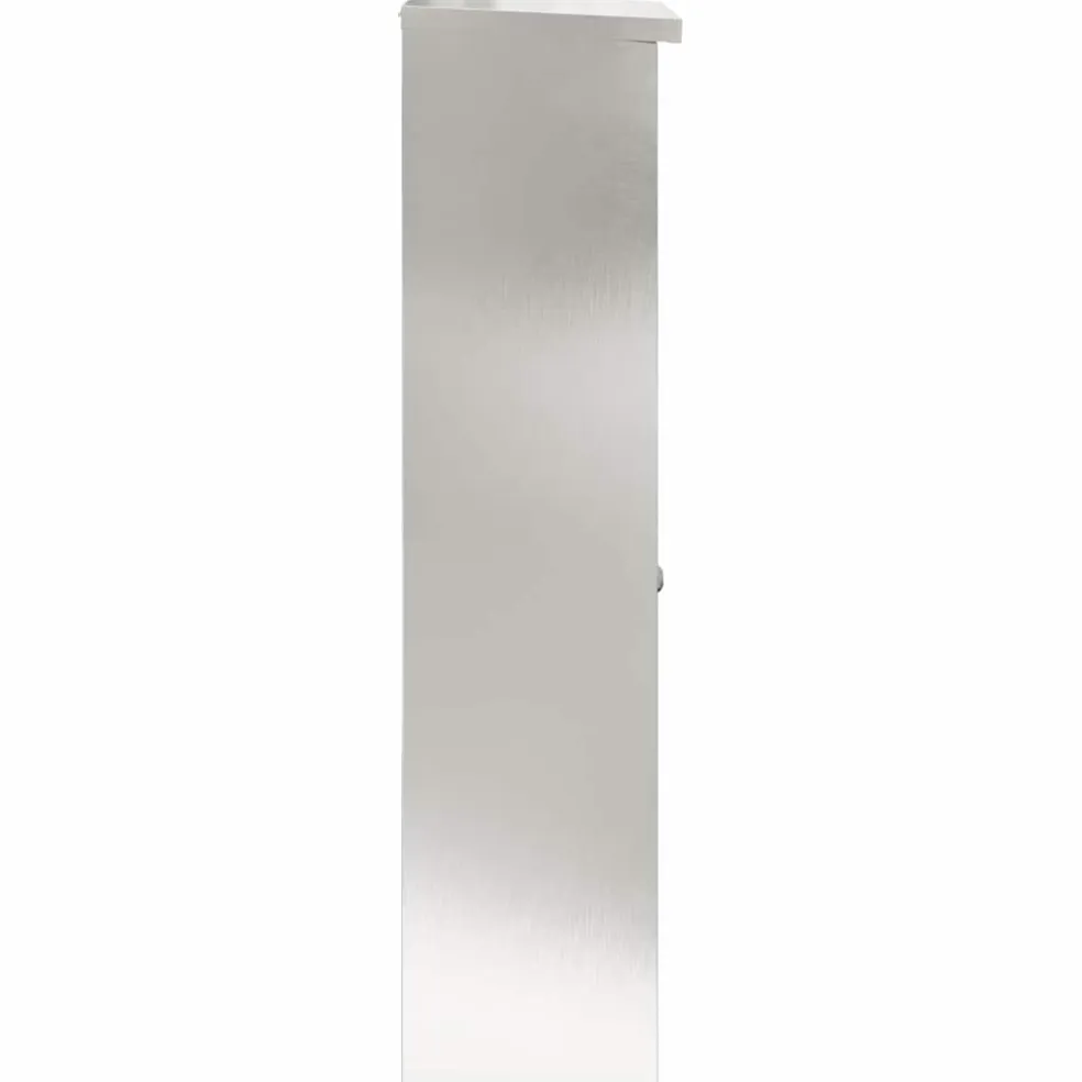 vidaXL Pakket inwerp box Zilver 44,5 x 29 x 110,5 cm Roestvrij staal
