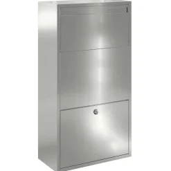 vidaXL Pakket inwerp box Zilver 44 x 22 x 82 cm Gegalvaniseerd staal