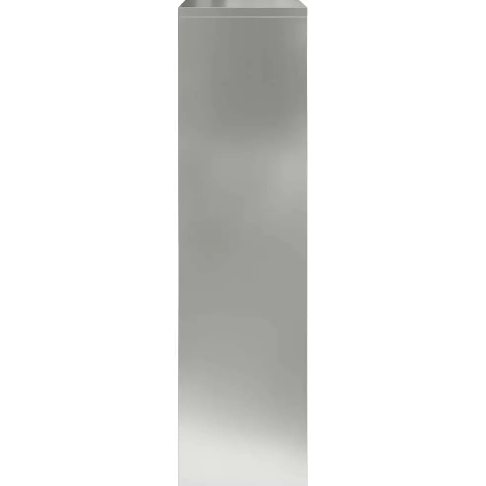 vidaXL Pakket inwerp box Zilver 44 x 22 x 82 cm Gegalvaniseerd staal