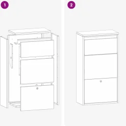 vidaXL Pakket inwerp box Zilver 44 x 22 x 82 cm Gegalvaniseerd staal