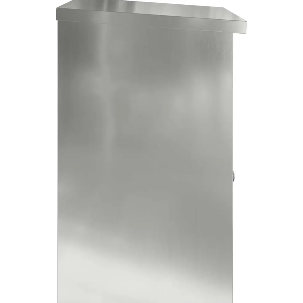 vidaXL Pakket inwerp box Zwart 47,5 x 38 x 59 cm Gegalvaniseerd staal