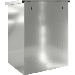 vidaXL Pakket inwerp box Zwart 47,5 x 38 x 59 cm Gegalvaniseerd staal