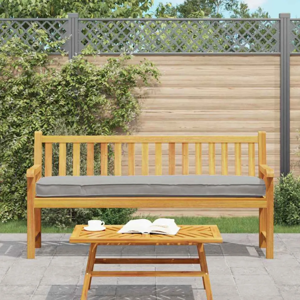 vidaXL Palet Kussen Grijs 200 x 40 x 8 cm Oxford Stof