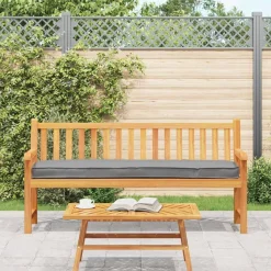 vidaXL Palet Kussen Grijs 200 x 40 x 8 cm Oxford Stof