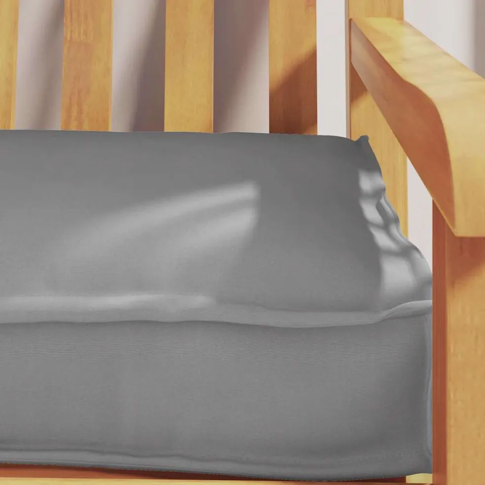 vidaXL Palet Kussen Grijs 200 x 40 x 8 cm Oxford Stof