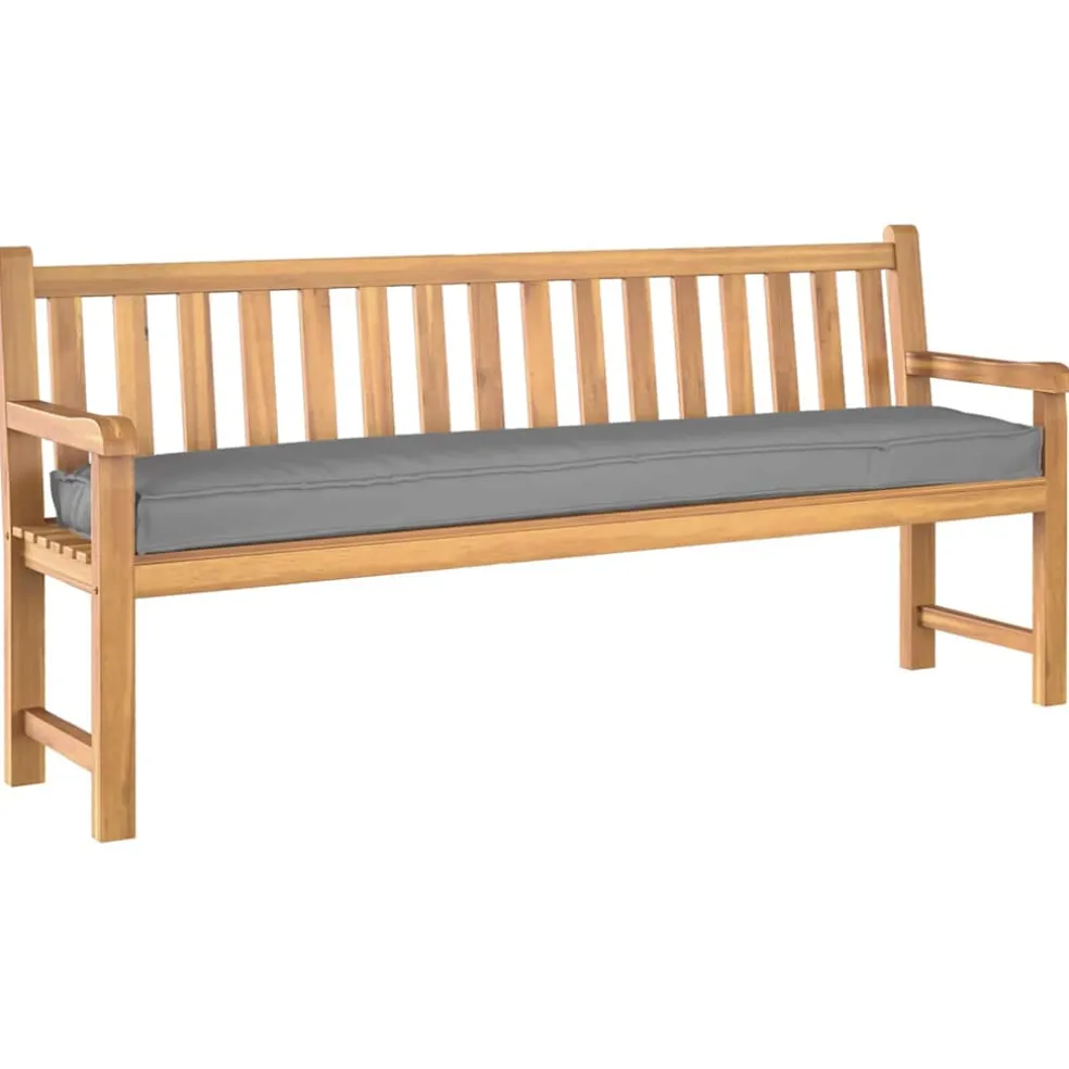 vidaXL Palet Kussen Grijs 200 x 40 x 8 cm Oxford Stof