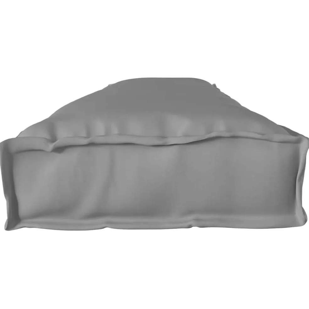 vidaXL Palet Kussen Grijs 200 x 40 x 8 cm Oxford Stof