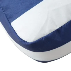 vidaXL Palletkussen gestreept 50x50x12 cm stof blauw en wit