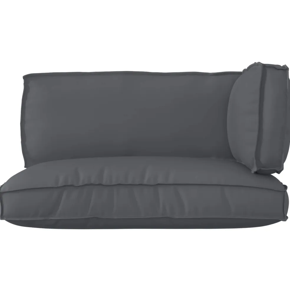 vidaXL Pallet Kussen Set Oxford Stof Antraciet 120 x 80 x 52 cm