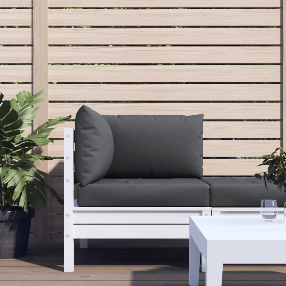 vidaXL Palletkussens 3 st oxford stof antraciet