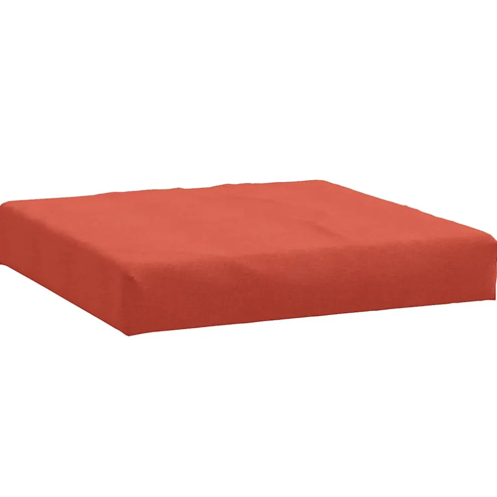 vidaXL Palletkussens 3 st stof gemêleerd rood