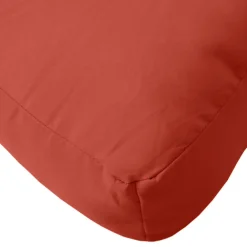 vidaXL Palletkussens 2 st stof gemêleerd rood