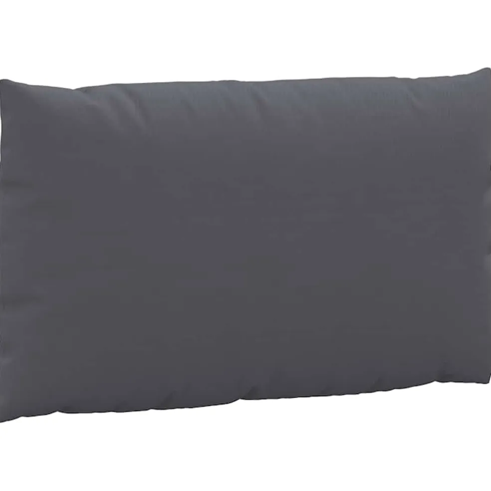 vidaXL Palletkussens 2 st stof antraciet