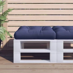vidaXL Palletkussen 58x58x10 cm oxford stof marineblauw