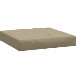 vidaXL Palletkussen 60x60x9,5 cm stof gemêleerd taupe