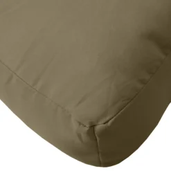 vidaXL Palletkussen 60x60x9,5 cm stof gemêleerd taupe