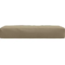 vidaXL Palletkussen 60x60x9,5 cm stof gemêleerd taupe