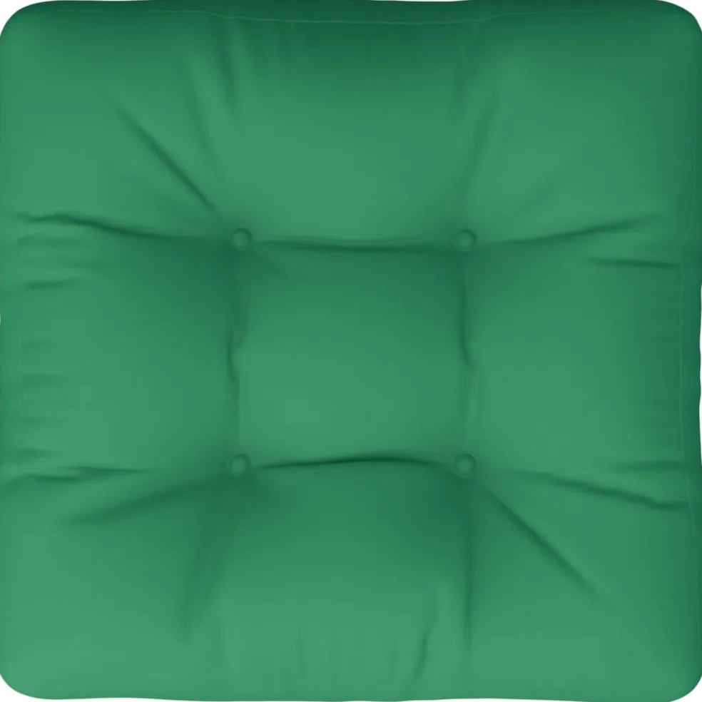vidaXL Palletkussen 58x58x10 cm stof groen