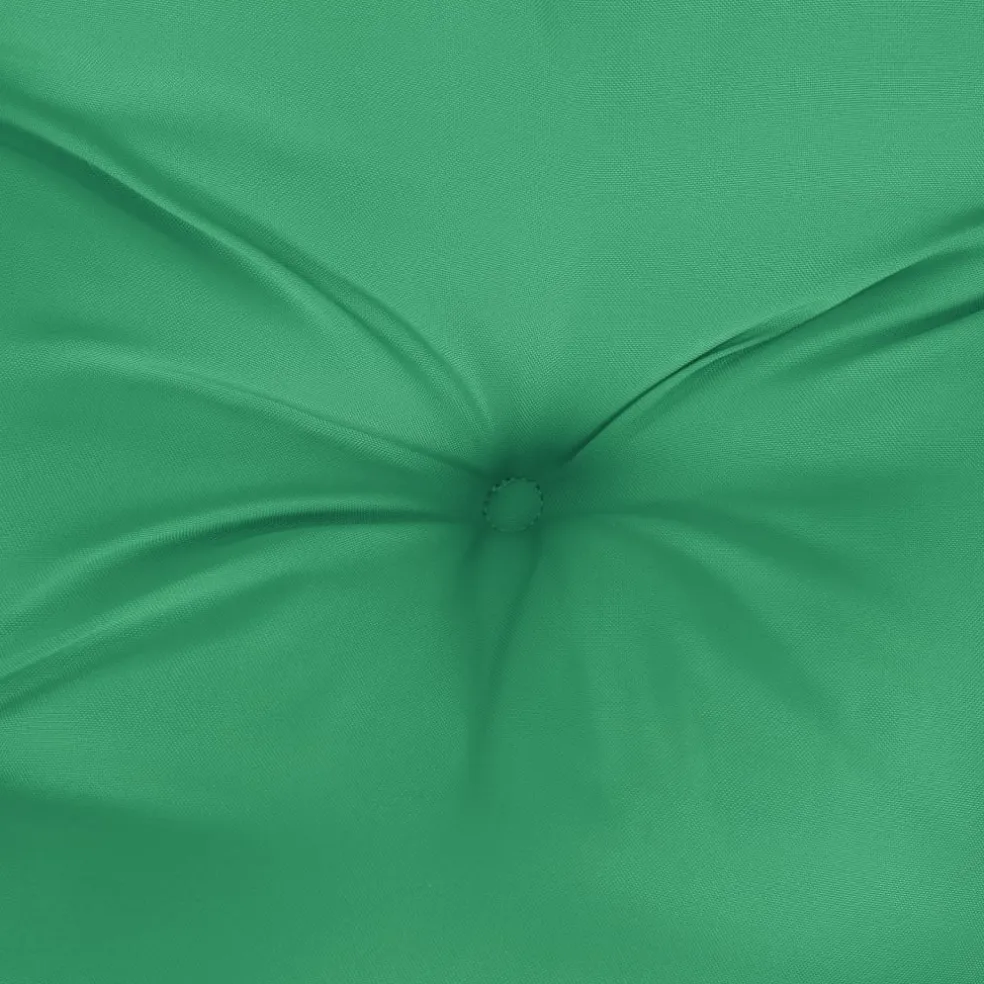 vidaXL Palletkussen 58x58x10 cm stof groen