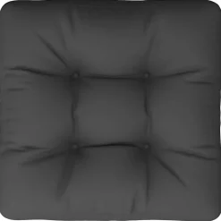 vidaXL Palletkussen 50x50x12 cm stof zwart